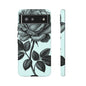 Elegant Floral Phone Case, Tough Cases for iPhones, Black Rose Design, Gift for Her, Stylish Phone Cover, Birthday Gifts