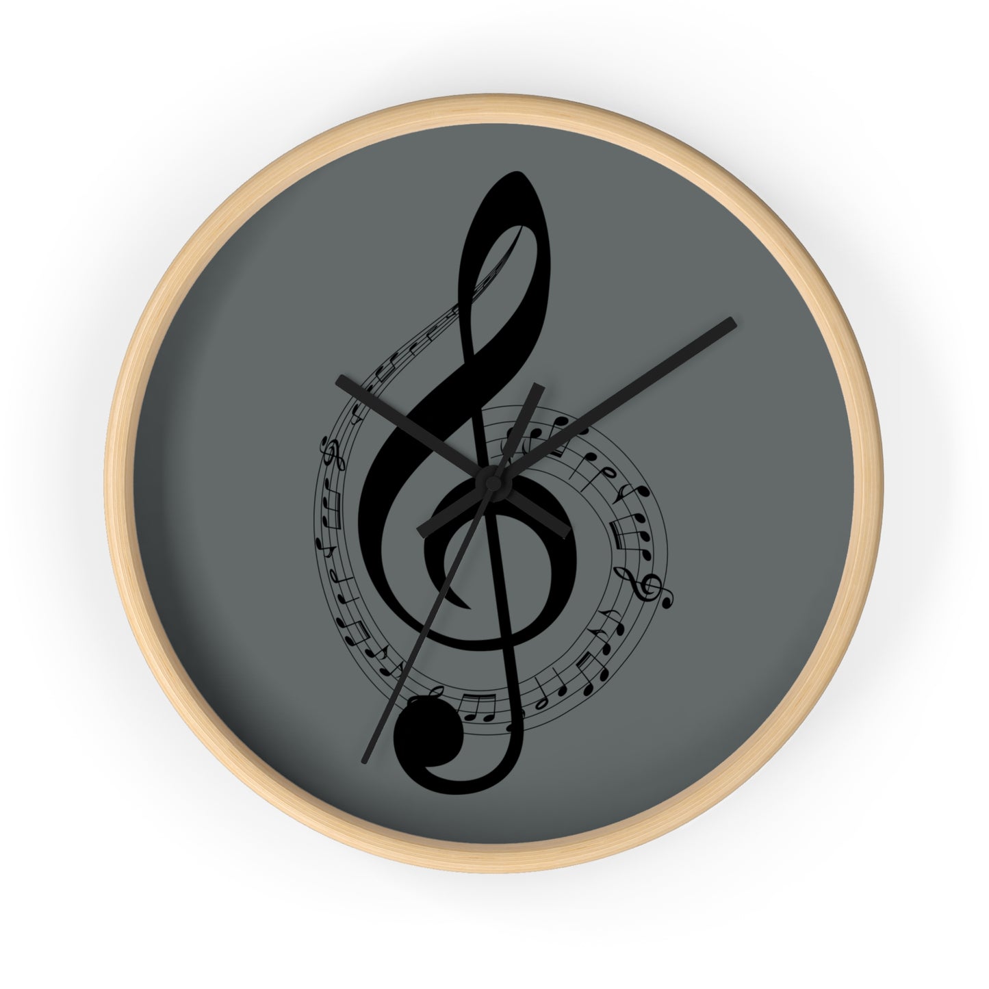 Musical Notes Wall Clock - Elegant Home Decor for Music Lovers