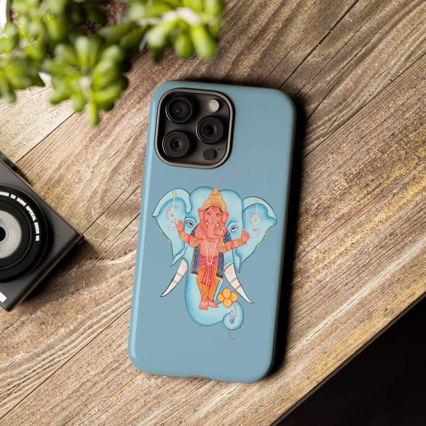 Tough Cases: Ganesh-Inspired Phone Case, Bohemian Phone Cover, Hindu Art Accessory, Festival Gift, Protective Phone Shell