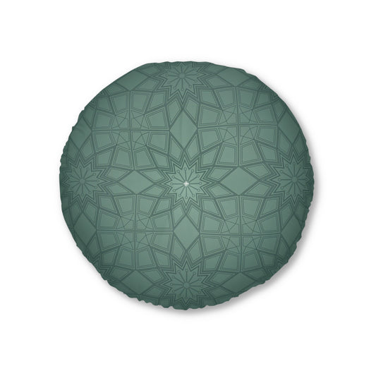 Stylish Tufted Floor Pillow, Round - Bohemian Home Decor, Meditation Cushion, Cozy Seating, Floor Pillow for Living Room, Gift Idea