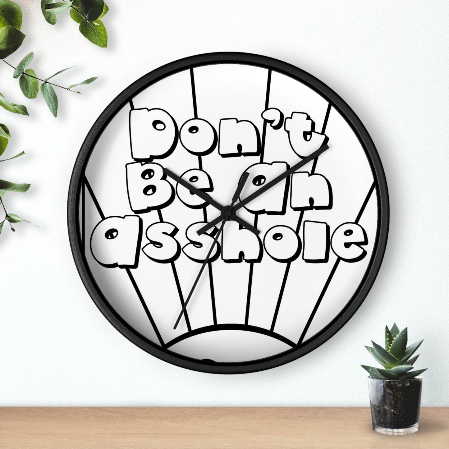 Playful Motivational Wall Clock - Perfect for Gifts, Home Decor, Office, Funny Quotes, Unique Timepieces