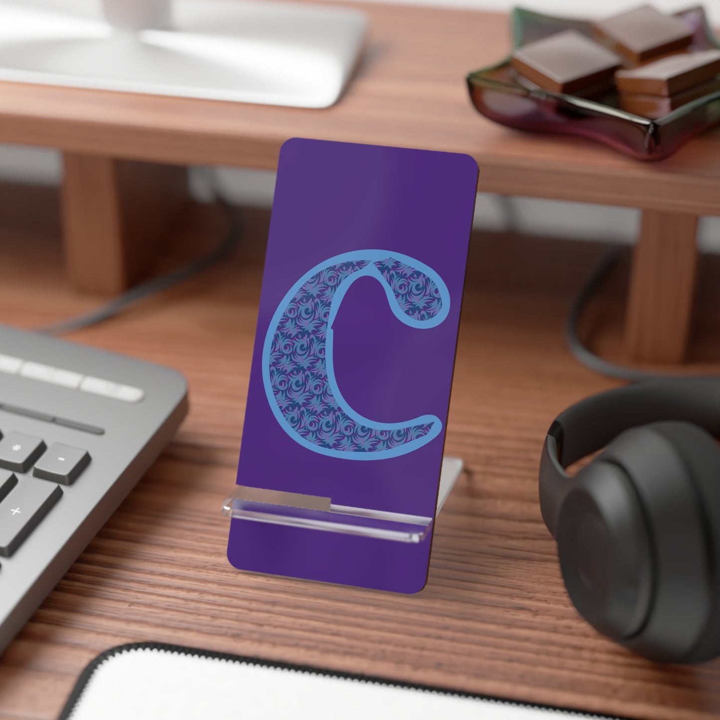 Chic Mobile Display Stand for Smartphones, Personalized Phone Holder, Modern Desk Accessory, Gift for Tech Lovers, Stylish Phone [...]