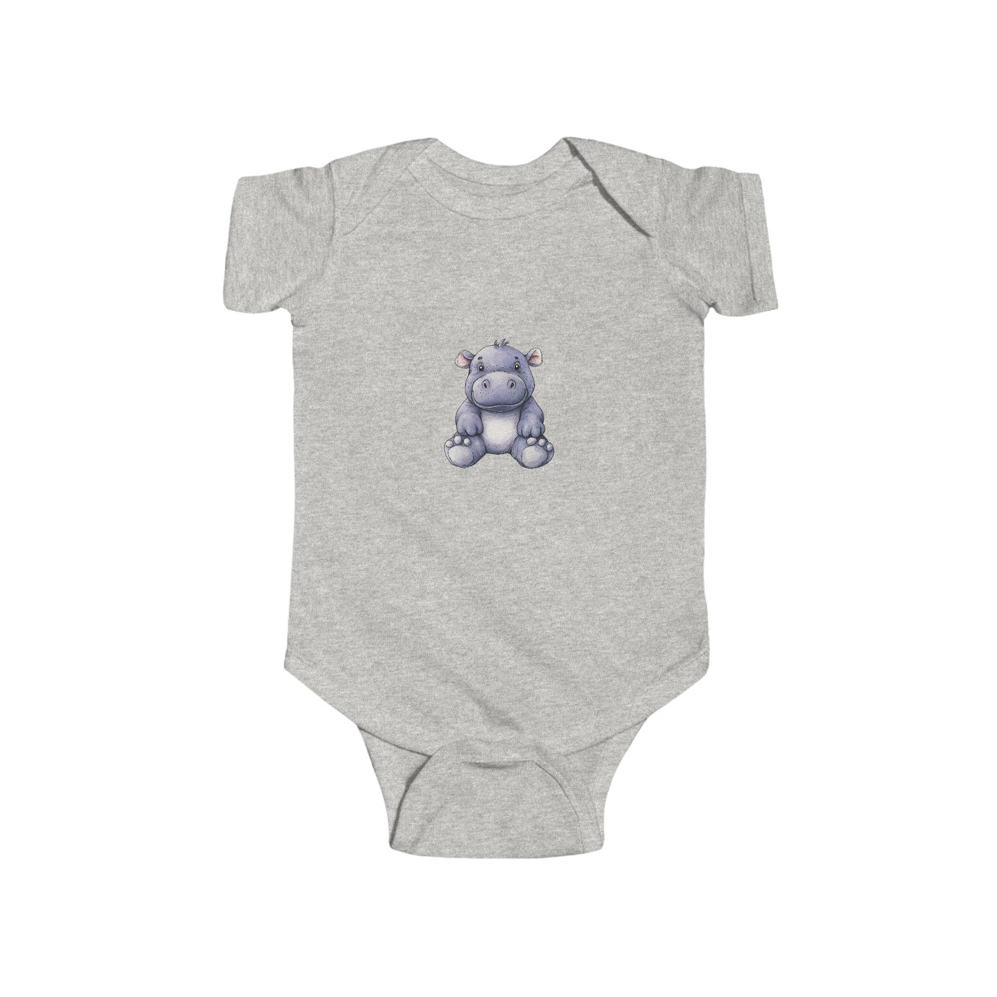 Cute Hippo Infant Bodysuit, Baby Shower Gift, Toddler Outfit, Newborn Apparel, Cute Animal Wear, Infant Clothing