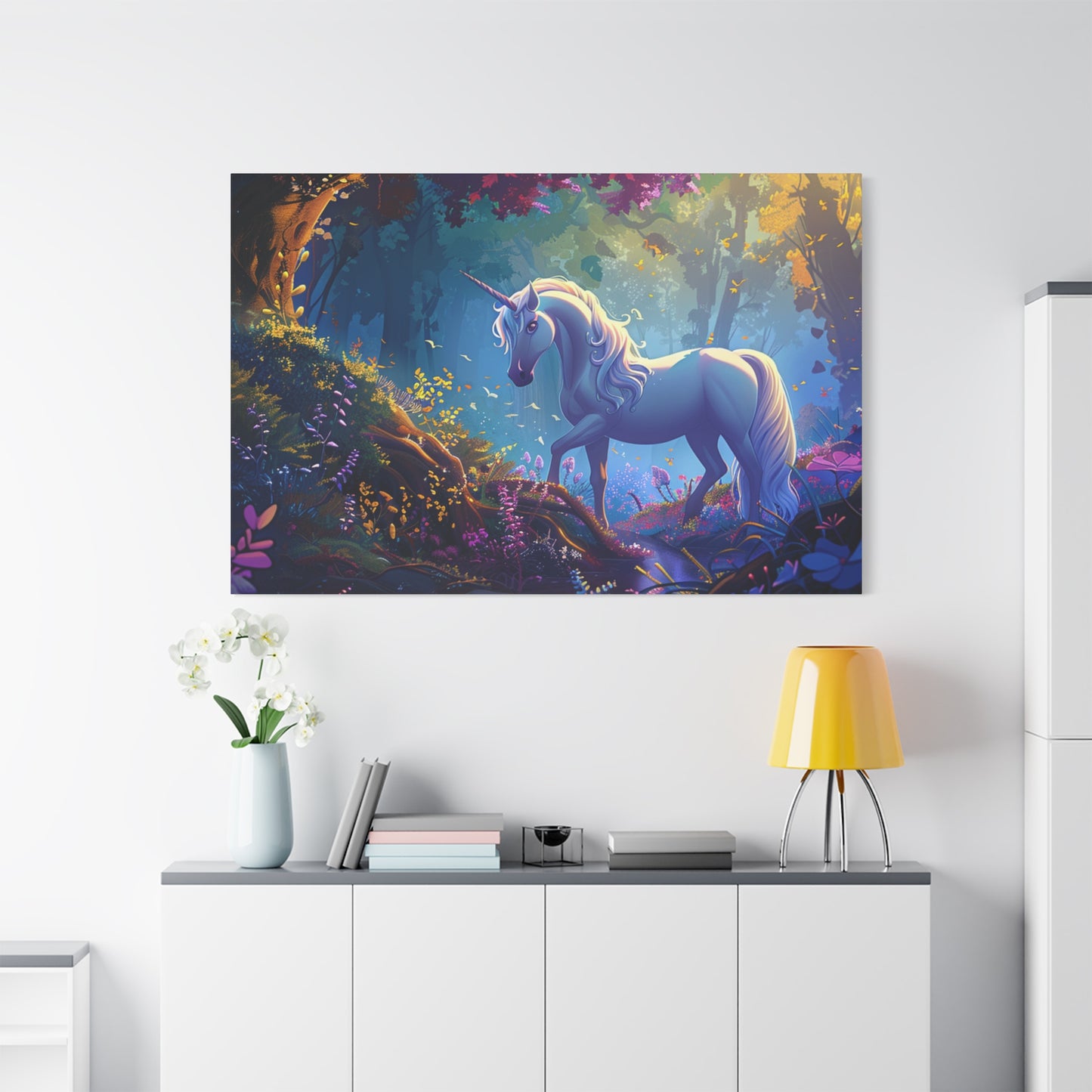 Matte Canvas, Stretched, 1.25" - Unicorn