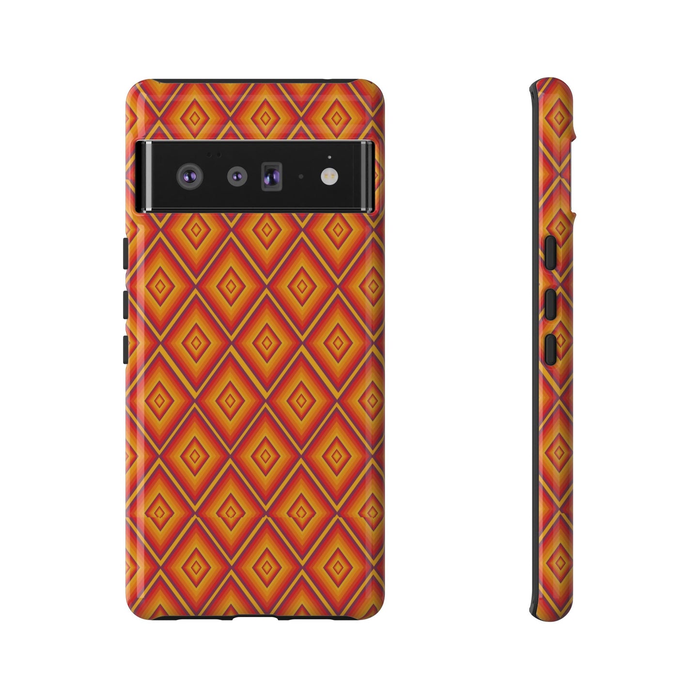 Geometric Phone Case, Tough Cases for Protection, Stylish Smartphone Cover, Vibrant Patterned Phone Accessory, Unique Gift Idea, [...]