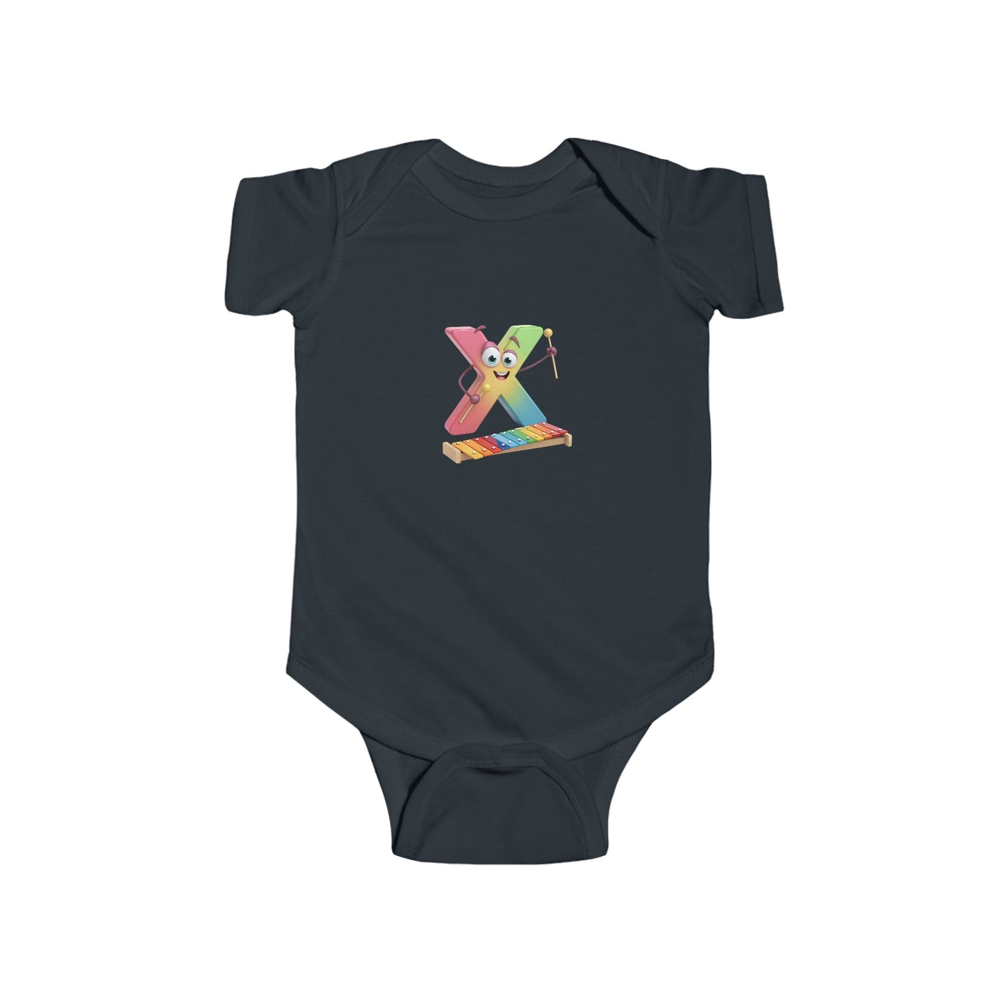 Cute Musical Infant Bodysuit - Letter X