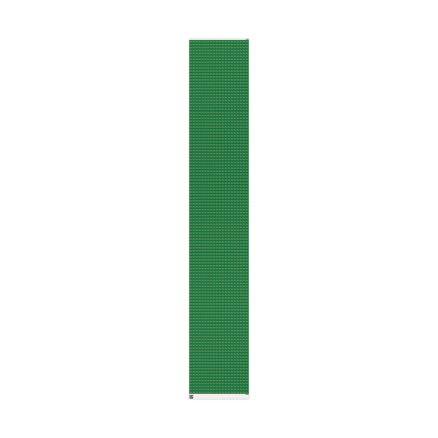 Green Wrapping Paper Roll — Gold Bow Pattern