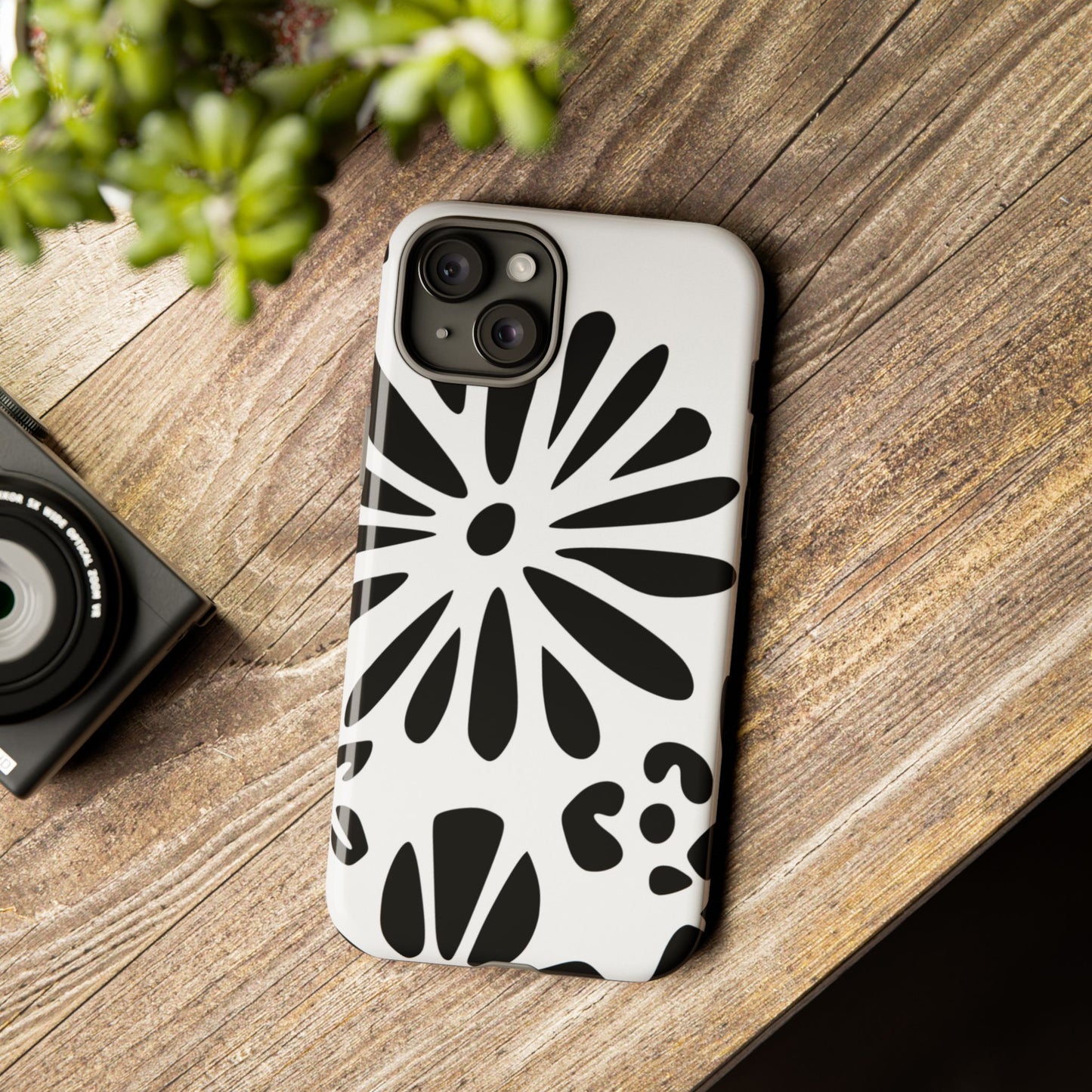 Stylish Phone Case with Floral Design, Tough Phone Cover for Her, Trendy Black and White Cell Phone Case, Unique Gift for Birthdays [...]