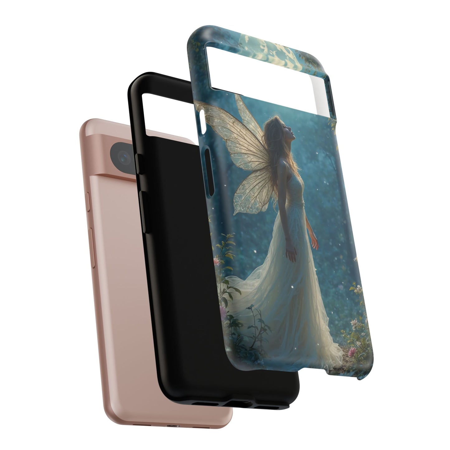 Fairy Moon Phone Case | Tough Cases for Nature Lovers, Fantasy Gift, Boho Phone Accessory, Ethereal Aesthetic, Magical Design