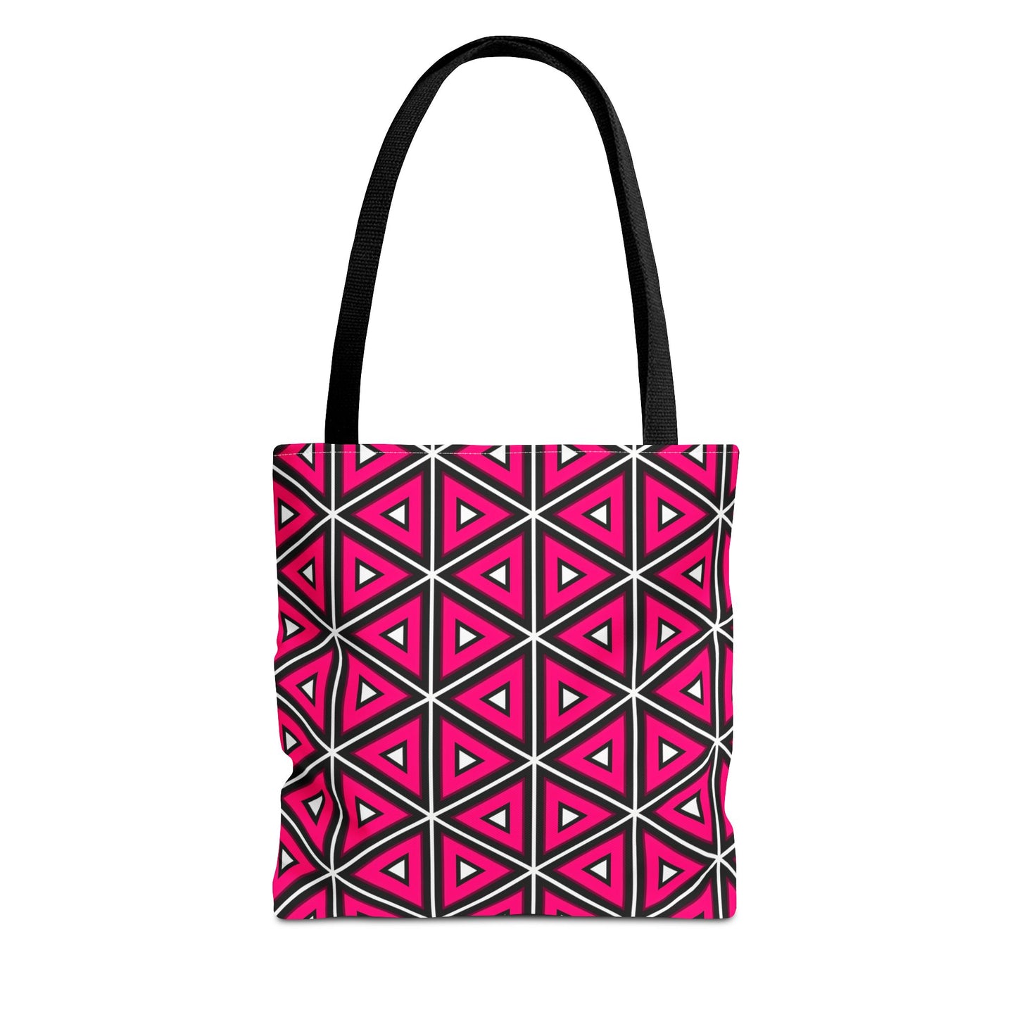 Vibrant Geometric Tote Bag, Trendy Shopping Tote, Cute Carry-All