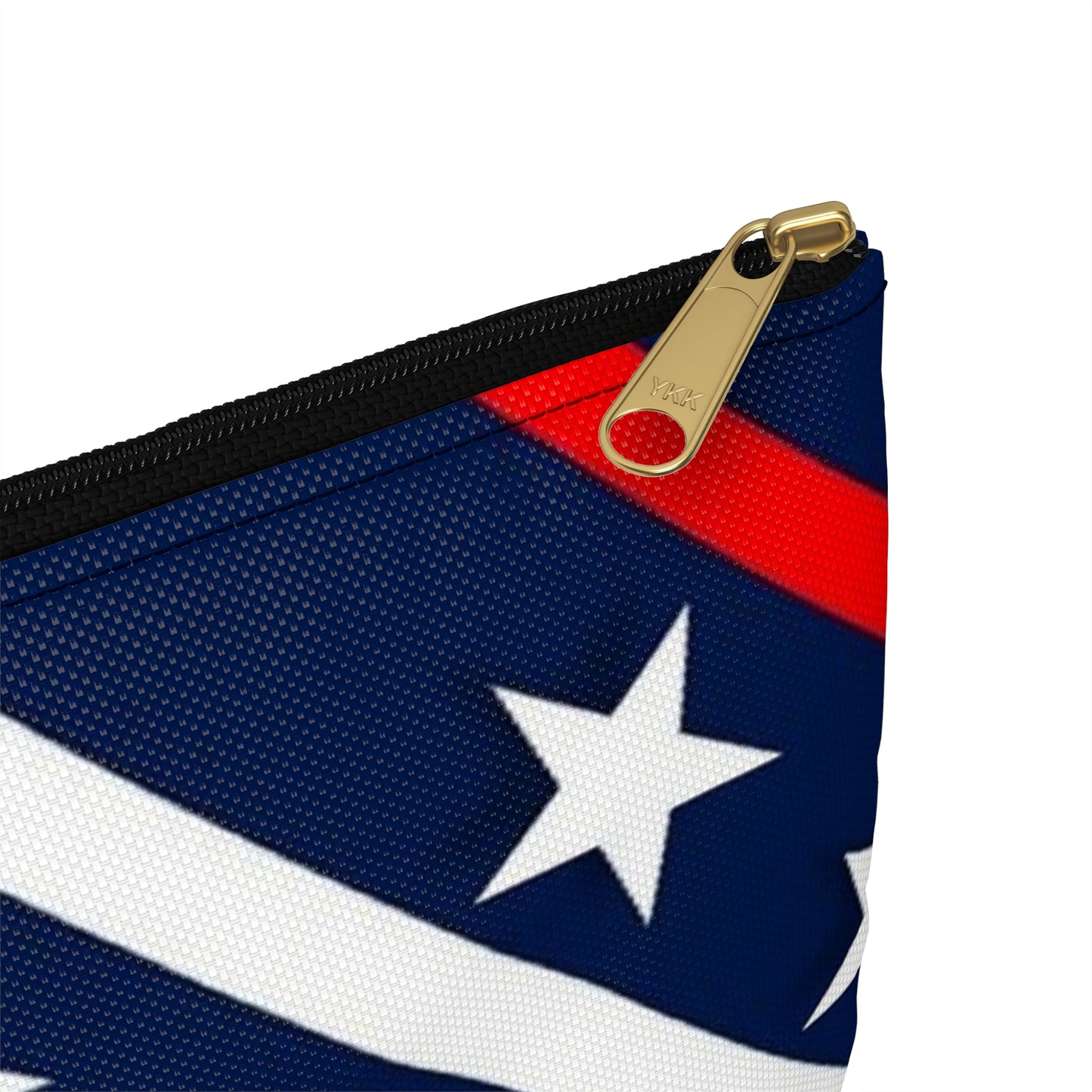 Patriotic Accessory Pouch  Starry Stripes, Cosmetic Bag, Travel Organizer, Gift for Independence Day, Summer Accessory