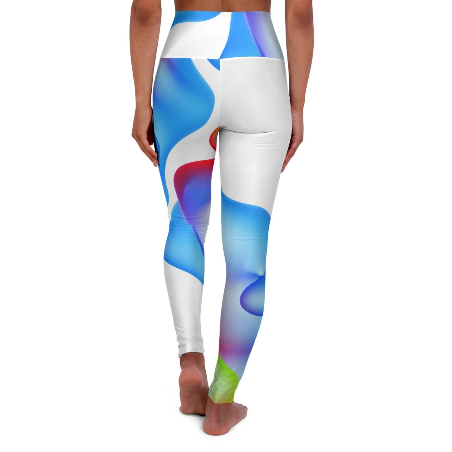 Vibrant High Waisted Yoga Leggings, Colorful Workout Pants for Fitness, Stylish Activewear for Yoga, Dance & Gym