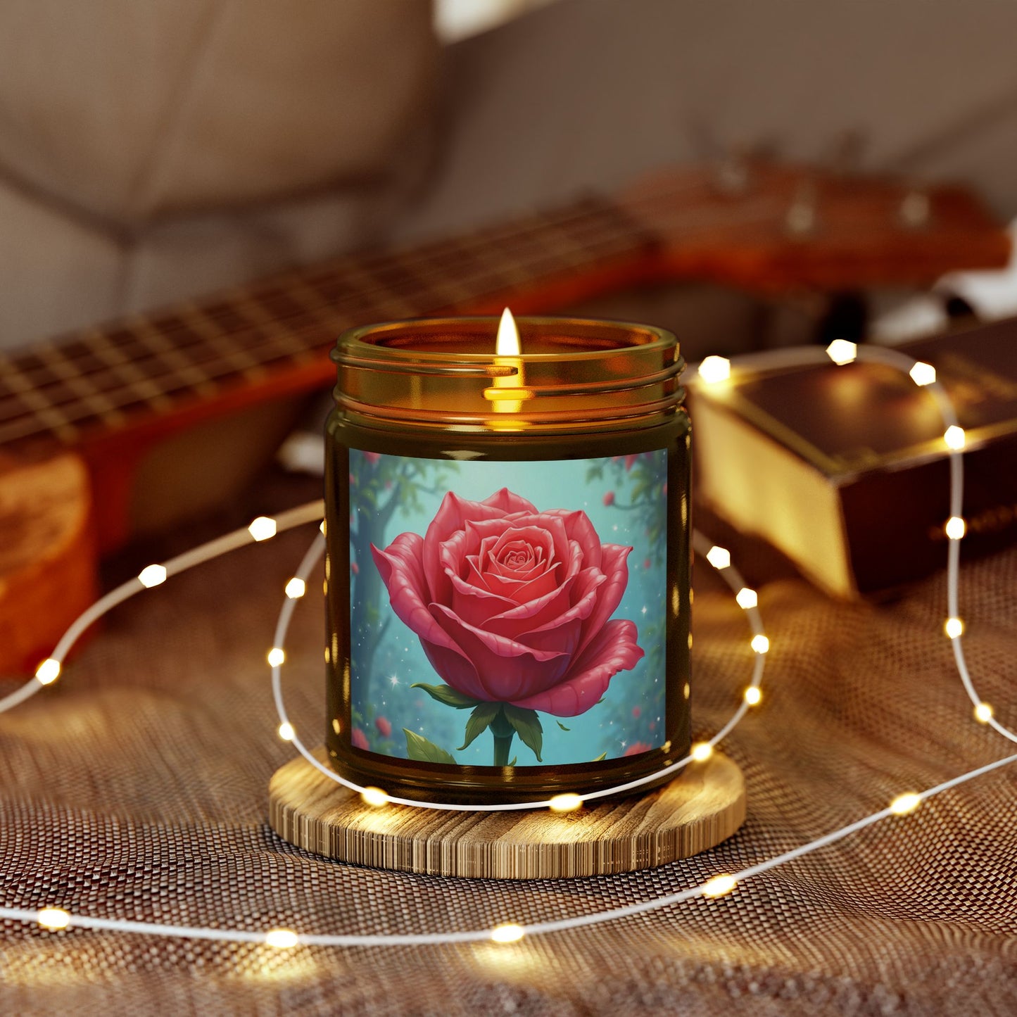 Rose Scented Candles, Aromatic Decor, Relaxing Gifts for Her, Birthday, Mother's Day, Home Fragrance