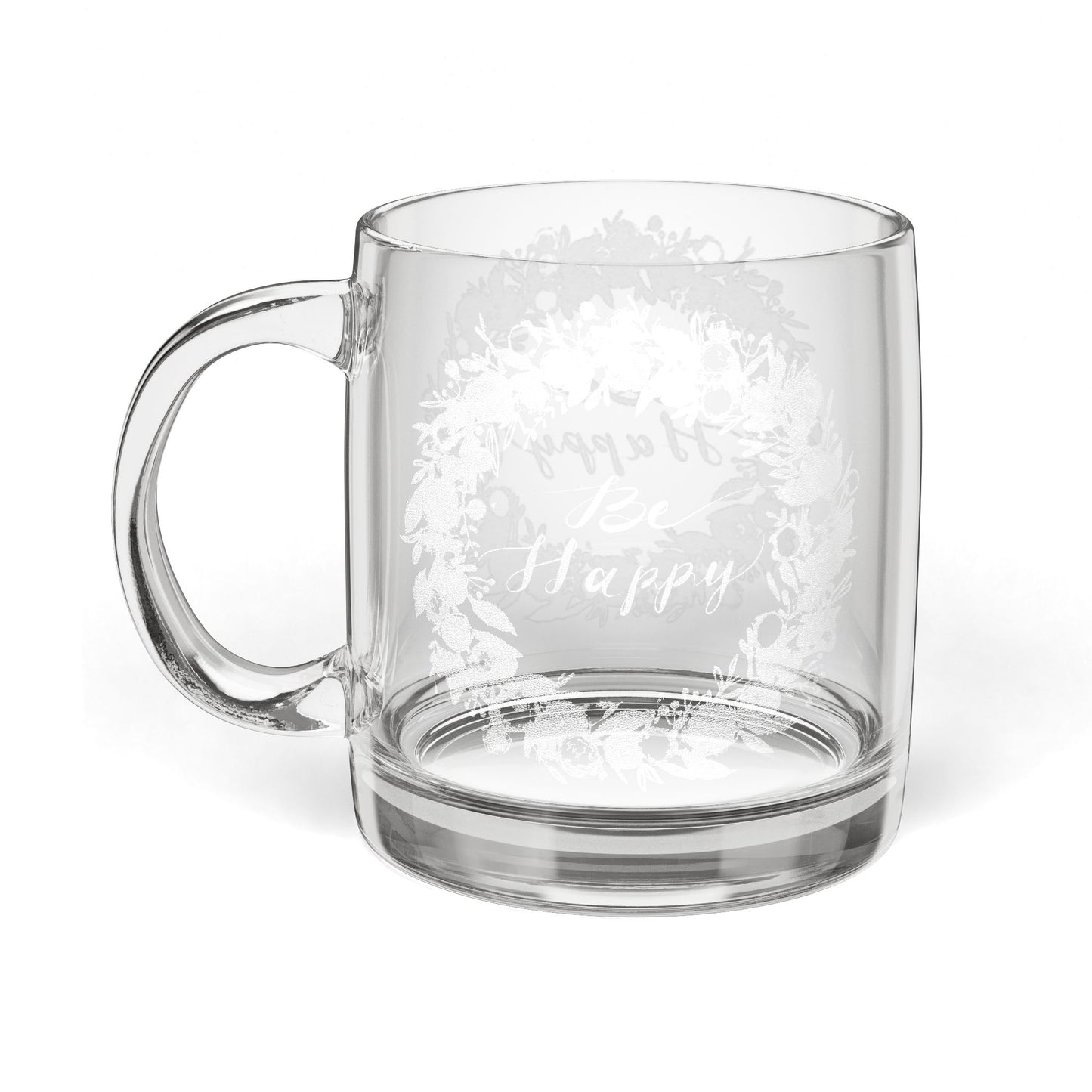 Glass Coffee Mug, 12.25oz (Engraving)