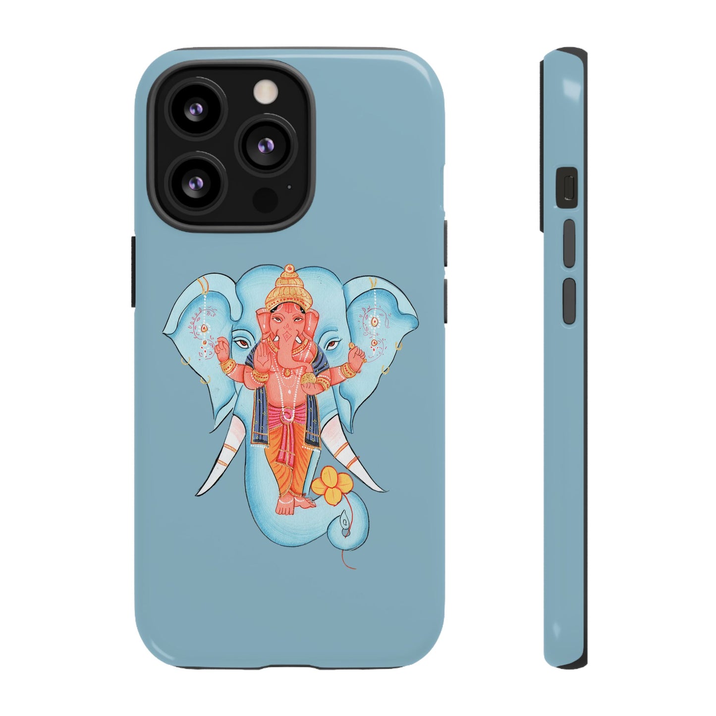 Tough Cases: Ganesh-Inspired Phone Case, Bohemian Phone Cover, Hindu Art Accessory, Festival Gift, Protective Phone Shell