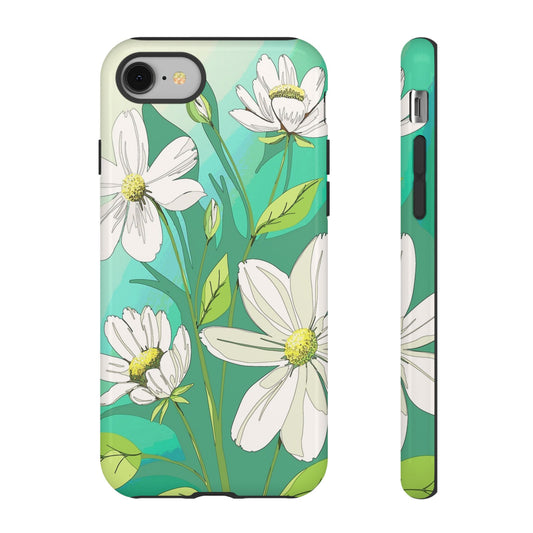 Floral Phone Case, Tough Cases, Flower Design, Nature Inspired, Eco-Friendly Cover, Unique Gift for Her, Spring Accessories