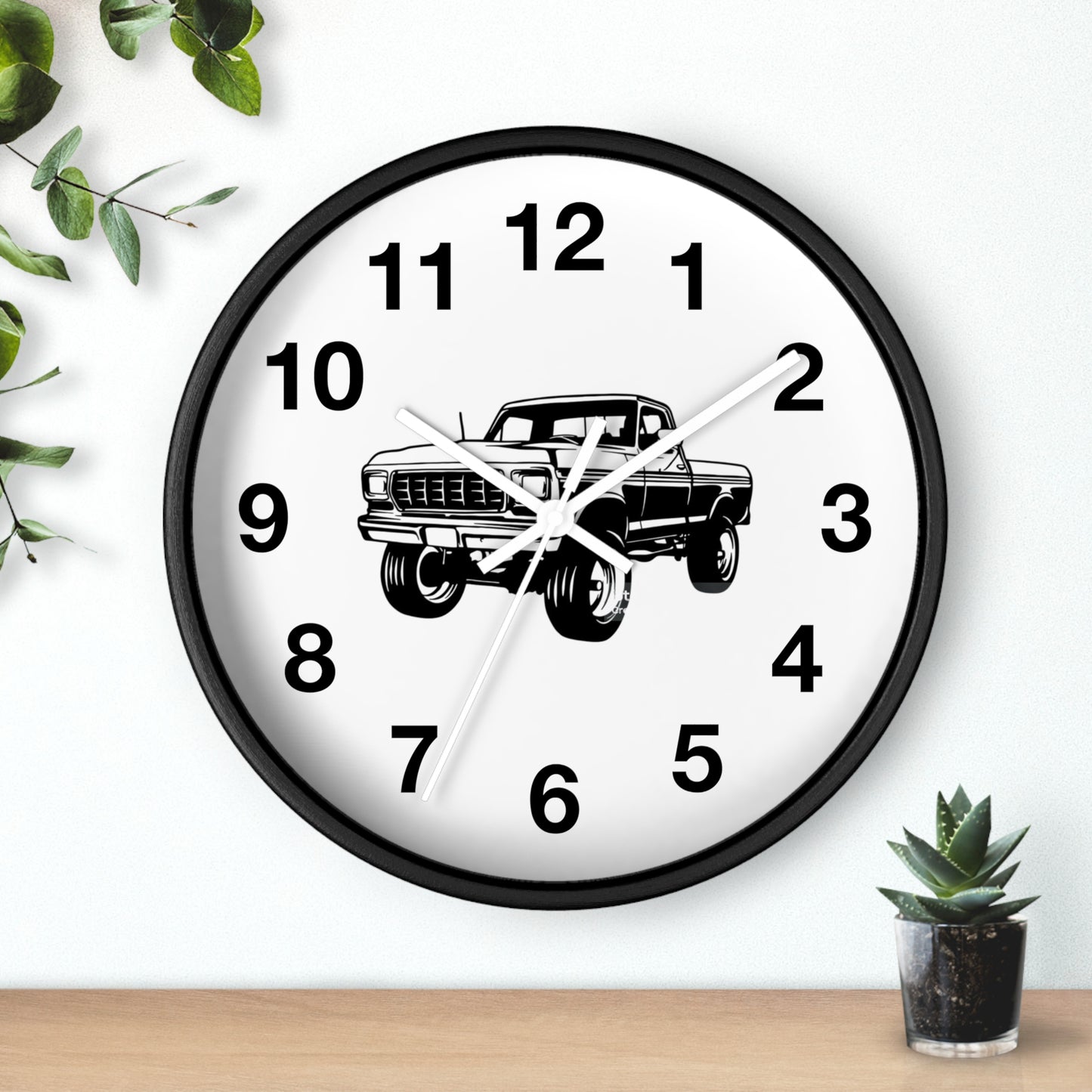 Classic Pickup Truck Wall Clock | Automotive Decor, Gift for Car Lovers, Rustic Home Accent, Garage Wall Art, Unique Timepiece