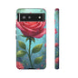 Floral Phone Case, Tough Cases with Elegant Rose Design, Stylish iPhone Cover, Rose Flower Gift for Nature Lovers, Unique Mobile Accessories