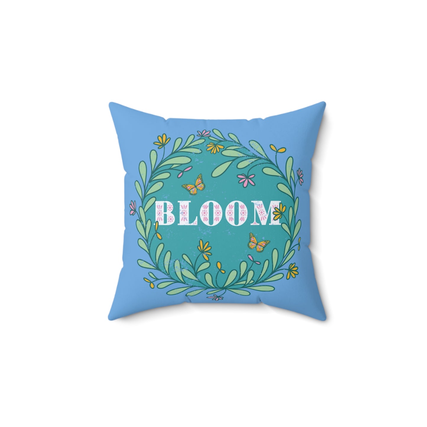 Blooming Floral Decorative Pillow, Spring Home Decor, Gift for Garden Lovers, Cozy Couch Accent, Bloom Art Pillow, Nature Inspired Cushion