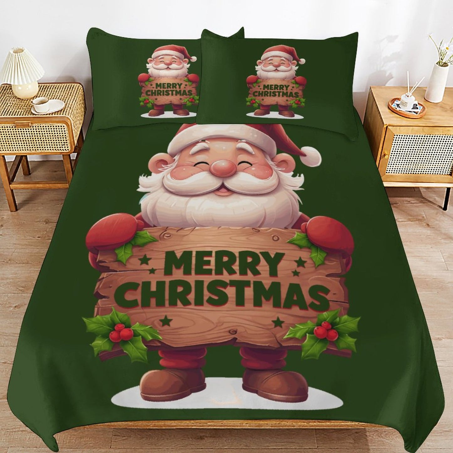 3-Piece Bedding Set-102"x90"/ 259x229cm (Dual-sided Printing)