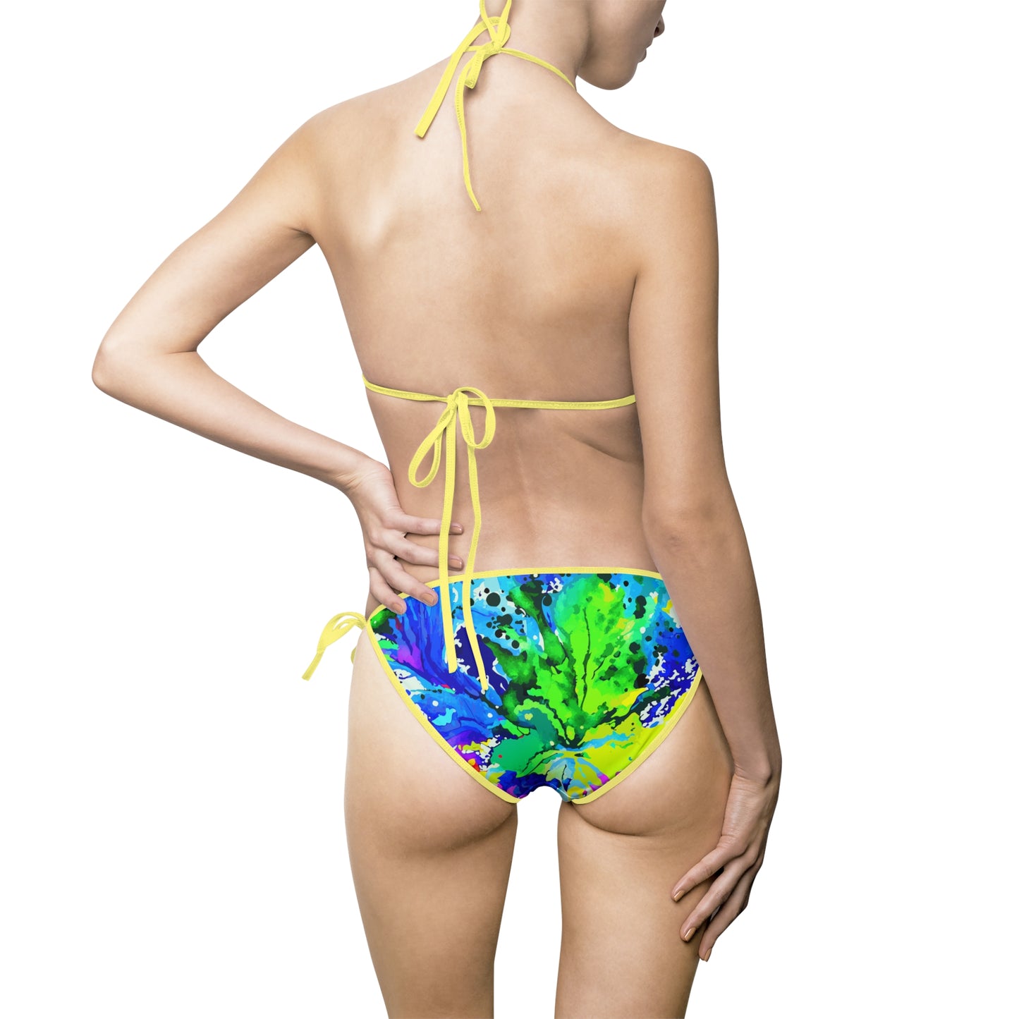 Vibrant Tie-Dye Women's Bikini Swimsuit, Beachwear, Summer Swim, Pool Party, Vacation Swimwear, Festival Outfit