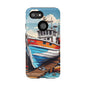Colorful Fishing Boat Phone Case | Nautical Gift, Marine Design, Coastal Aesthetic, Summer Vibes, Sea Lover's Accessory