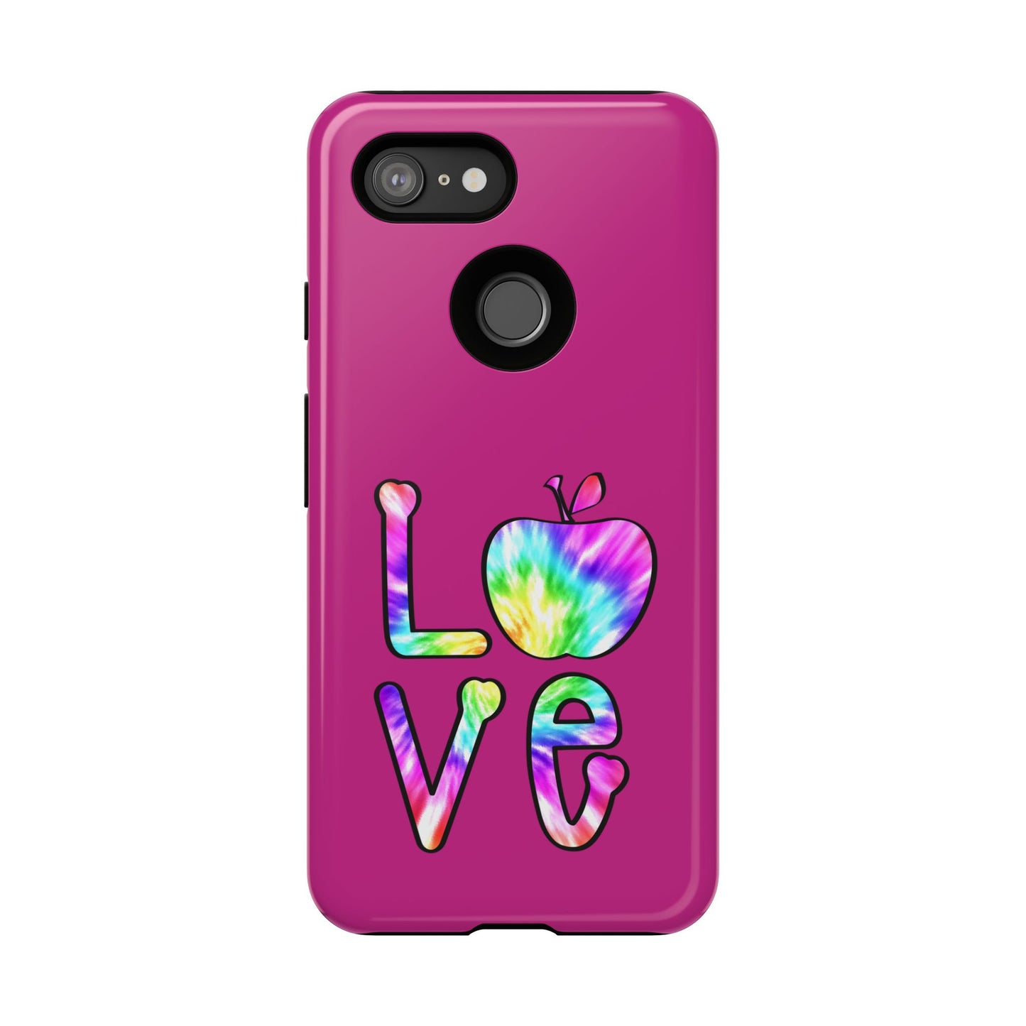 Colorful Love Phone Case, Tough Cases for iPhone, Cute Phone Accessory, Gift for Her, Summer Vibe Phone Cover