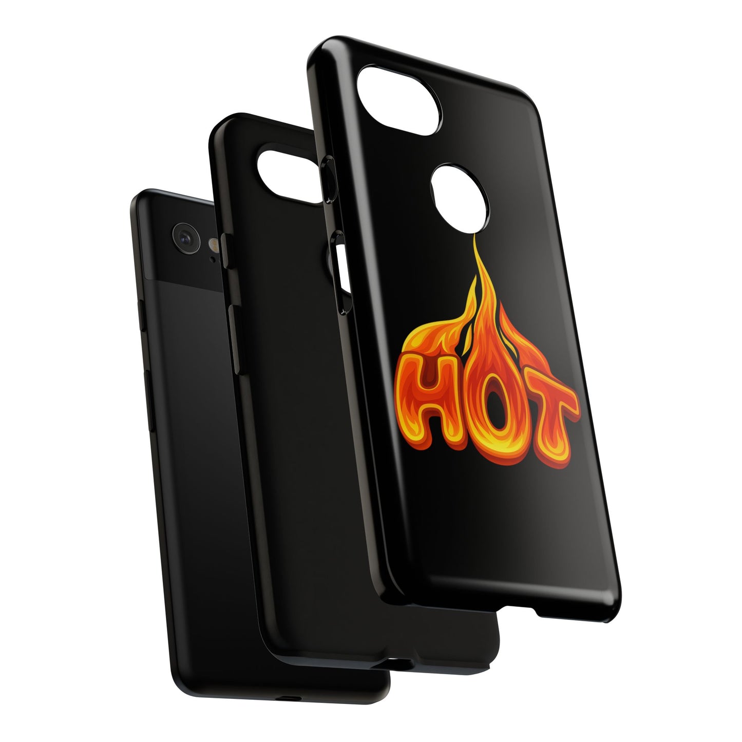 Stylish Phone Case, Hot Flames Design, Gift for Teens, Trendy Accessory, Protective Cover, Unique Phone Case