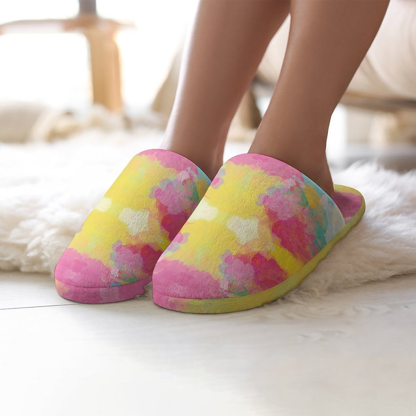 Flannel Ladies Cotton Slippers