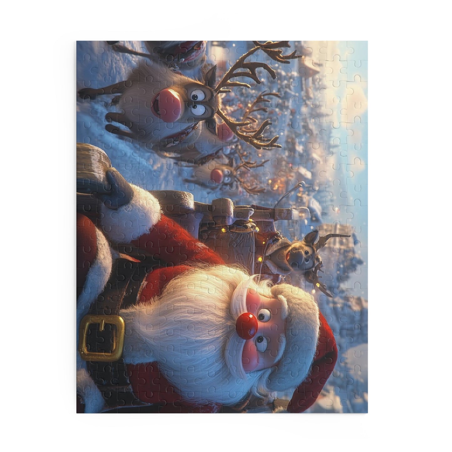 Santa Claus Christmas Puzzle - 120, 252, 500 Piece, Holiday Gift, Family Fun, Seasonal Decor