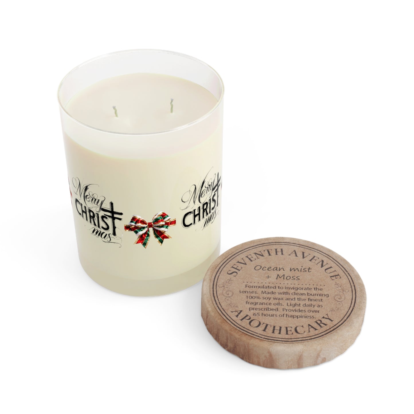 Christmas Scented Candle - Merry Christmas Decor, Holiday Gift, Aromatherapy, Home Fragrance, Festive Ambiance