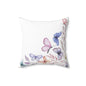 Spun Polyester Square Pillow - Wildflowers