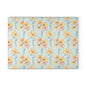 Floral Magnolia Glass Cutting Board — Pastel Yellow Blossom Kitchen Decor