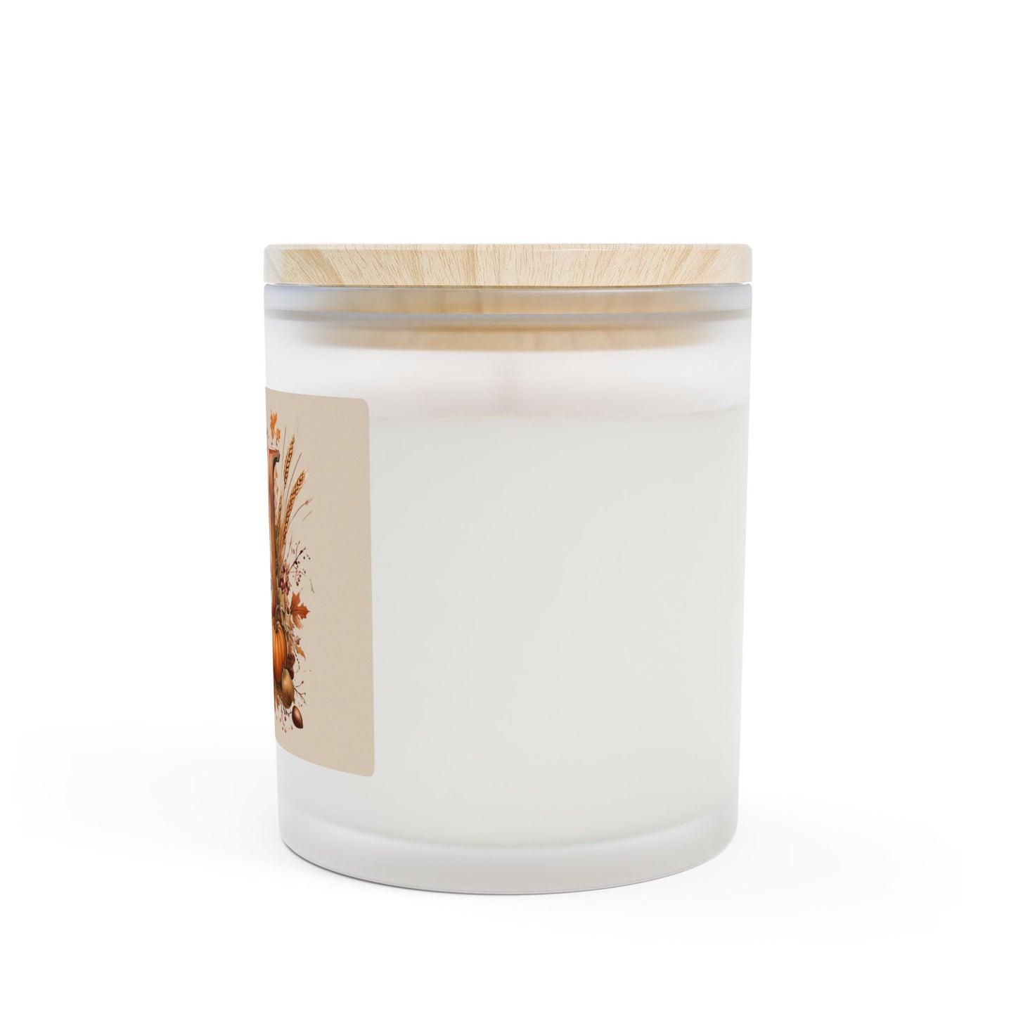Frosted Glass Candle, 11oz - Letter M