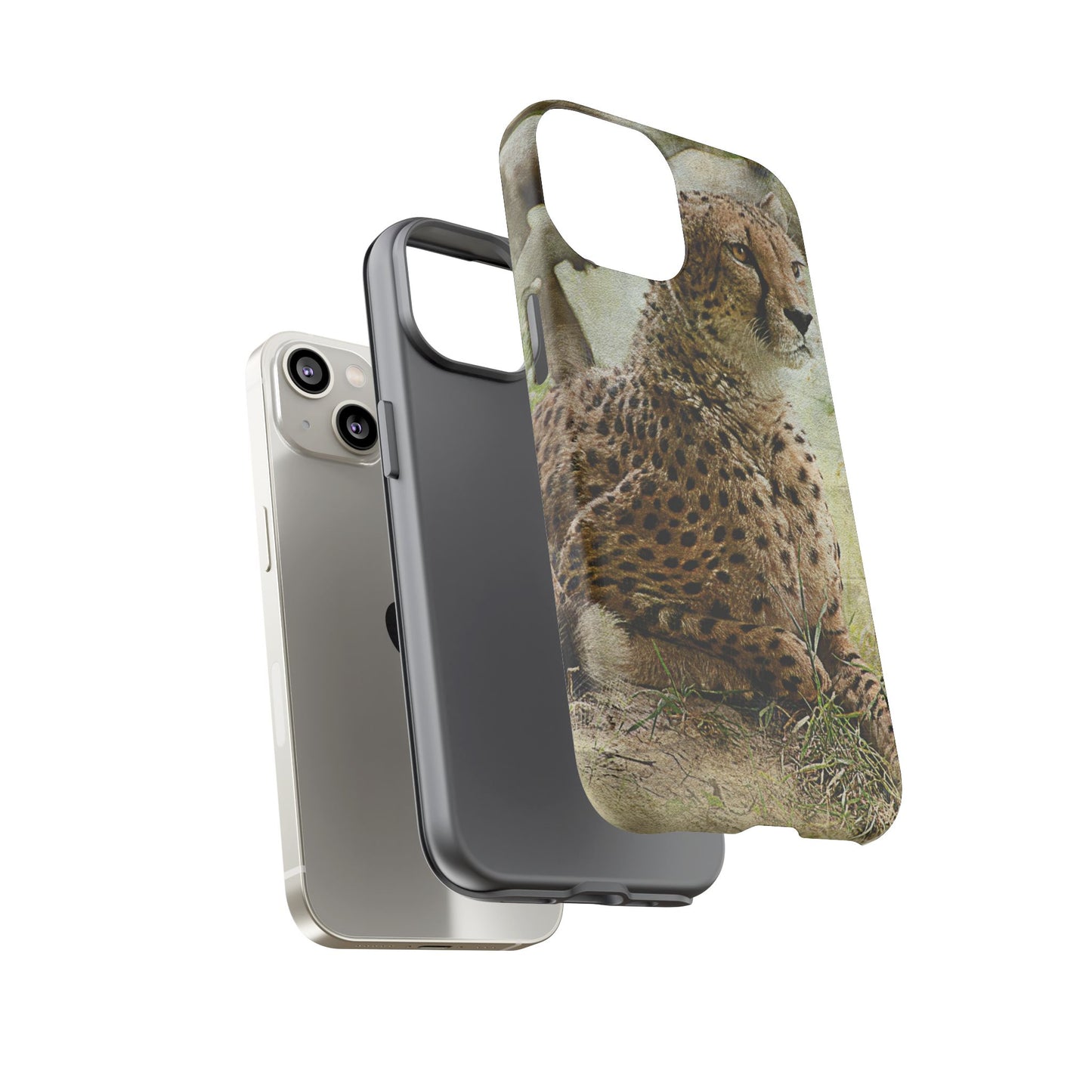 Cheetah Phone Case, Tough Cases, Animal Lover Gift, Wildlife Protection, Eco-Friendly Mobile Cover, Unique Phone Accessory