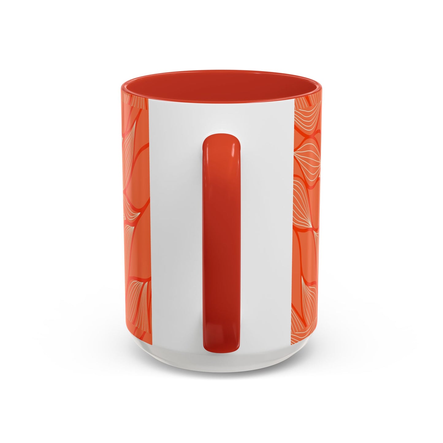 Stylish Accent Coffee Mug, Floral Pattern Drinkware, Unique Gift for Coffee Lovers, Home Decor, Kitchenware, Vibrant Design