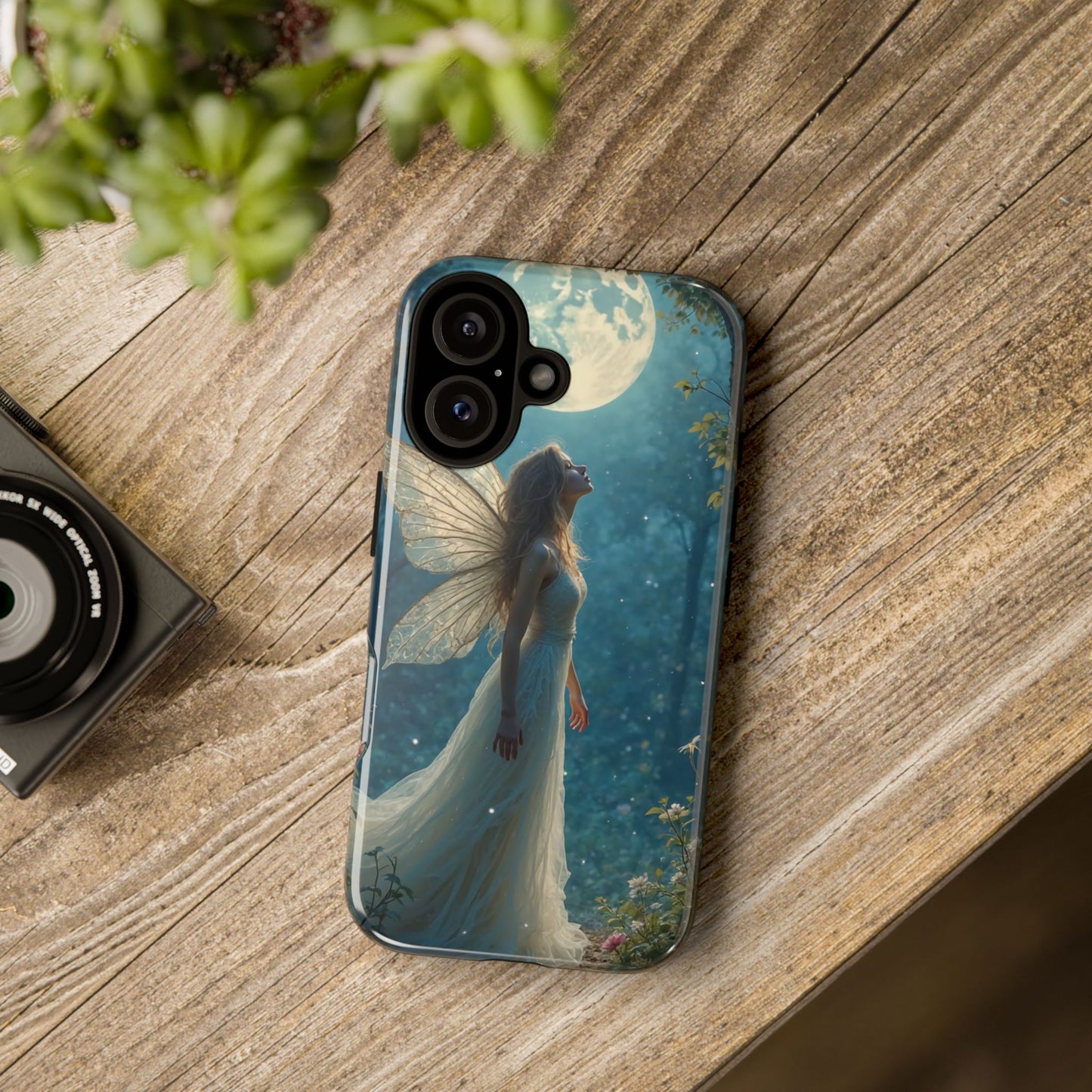 Fairy Moon Phone Case | Tough Cases for Nature Lovers, Fantasy Gift, Boho Phone Accessory, Ethereal Aesthetic, Magical Design