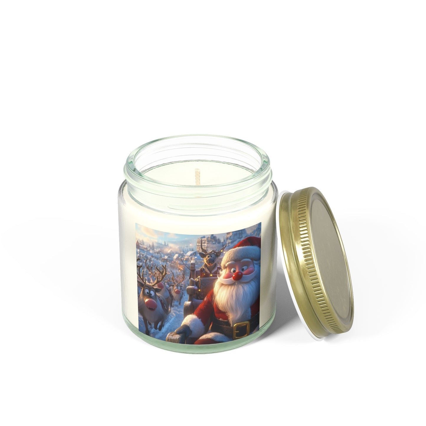 Festive Scented Candles, Christmas Decor, Holiday Gifts, Cozy Nights, Home Fragrance, Santa-themed