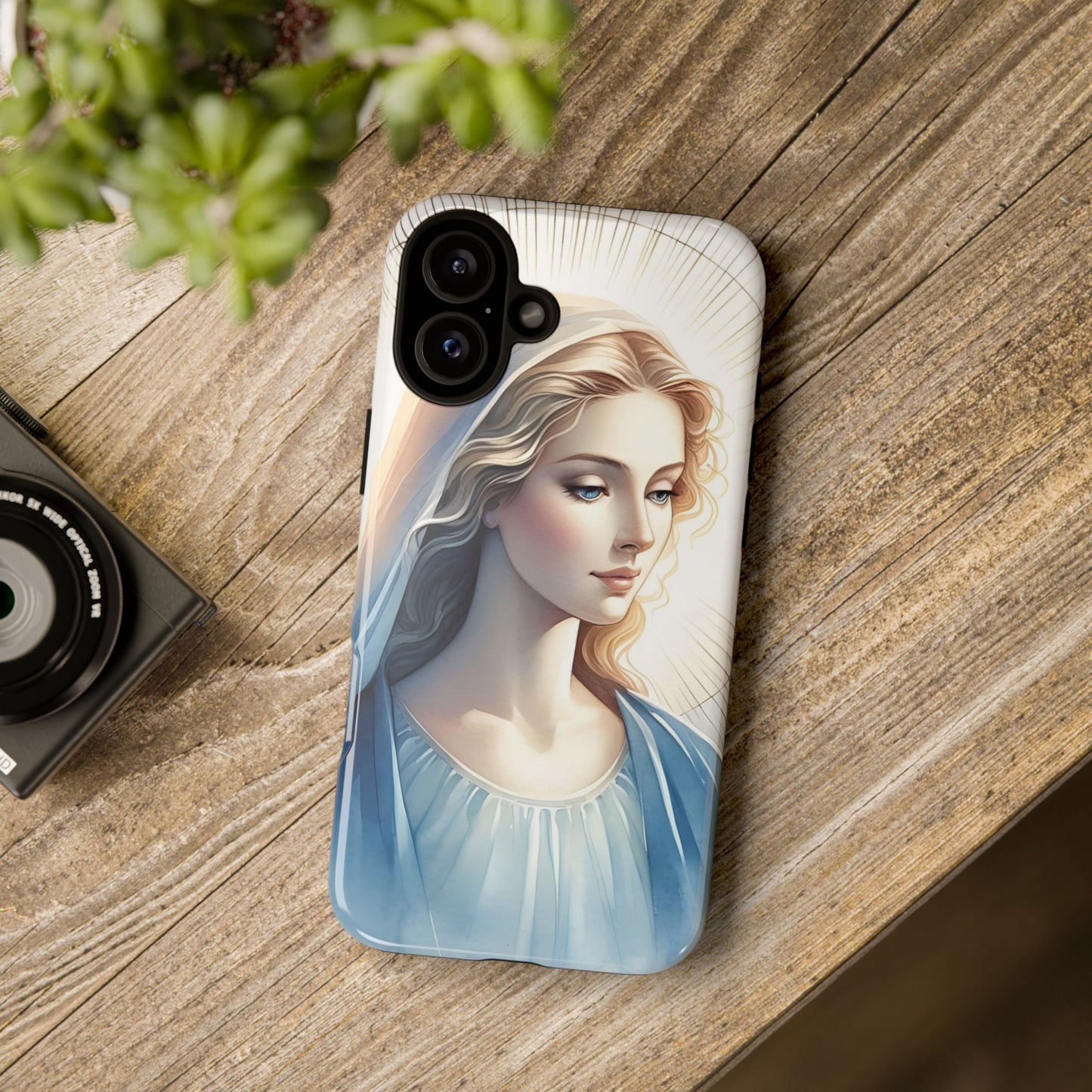 Beautiful Mary Phone Case, Tough Phone Case, Inspirational Tech Accessory, Gift for Her, Religious Phone Cover