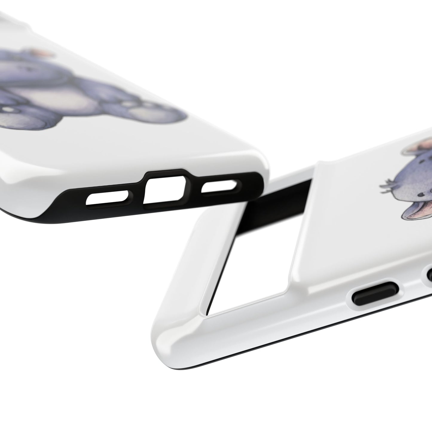 Cute Hippo Phone Case, Unique Tough Cases, Animal Lover Gift, Cute Animal Design, Baby Animal Phone Accessory