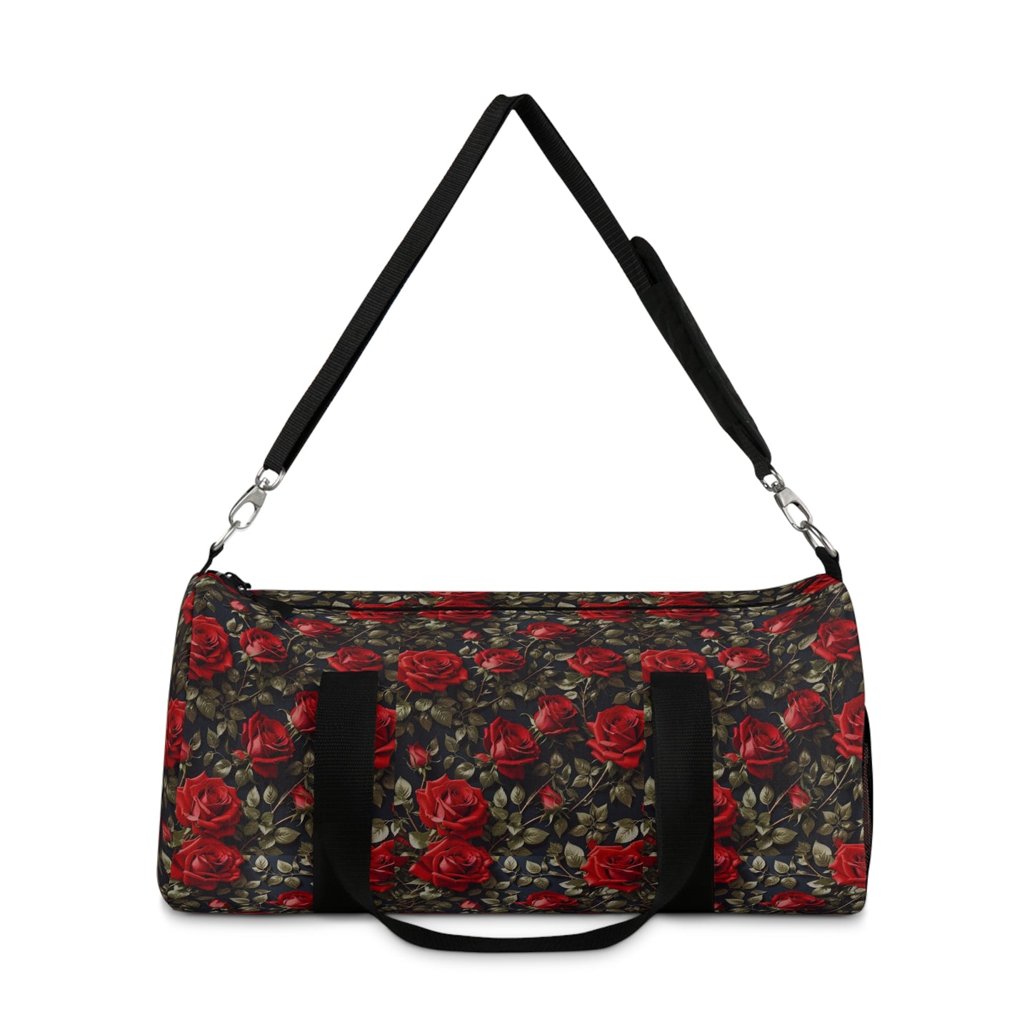 Romantic Floral Duffel Bag, Travel Bag, Gym Bag, Weekend Getaway Bag, Floral Print Luggage, Beautiful Rose Design