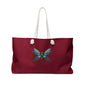 Dragonfly Weekender Bag, Lightweight Travel Tote, Beach Bag, Gym Bag, Stylish Weekend Getaway Essentials
