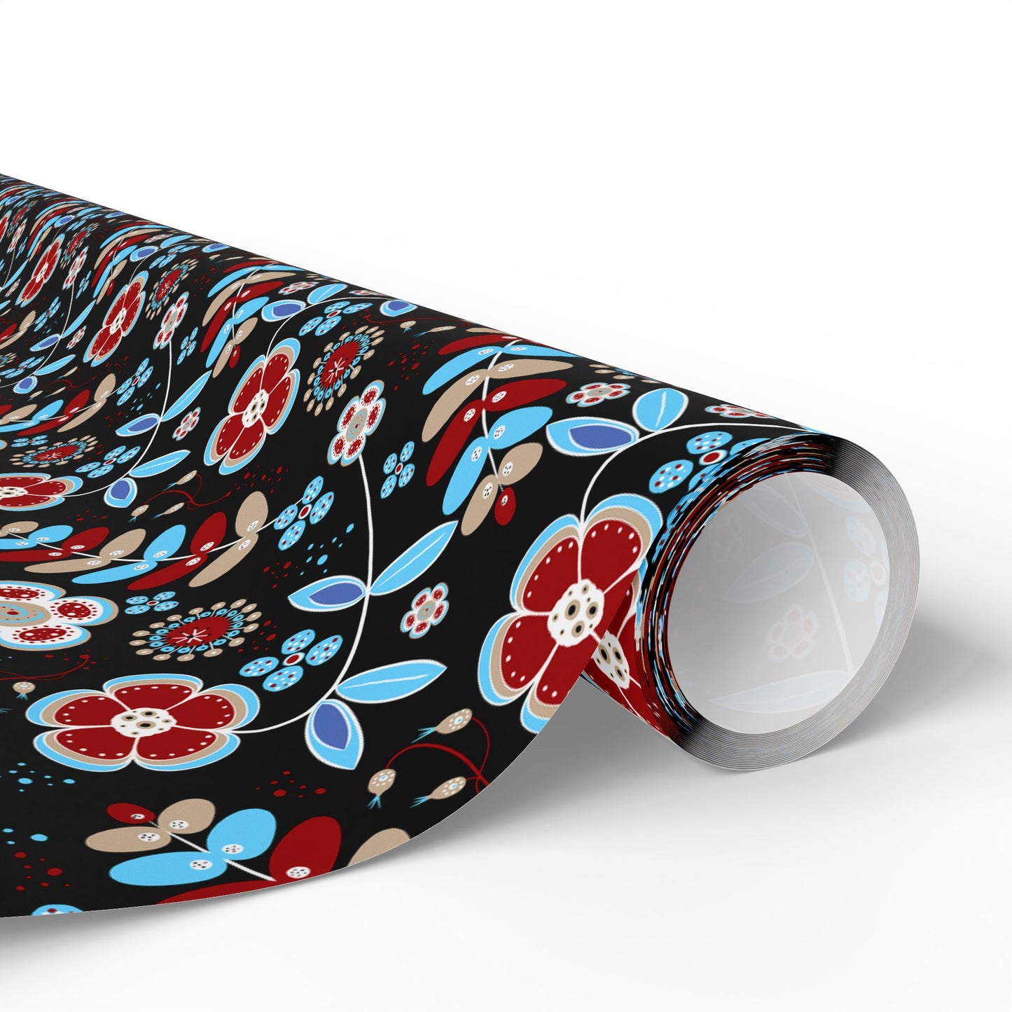 Festive Wrapping Paper Roll, Colorful Floral Gift Wrap for Holidays, Birthdays, Special Occasions, Unique Christmas Gift Wrap