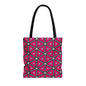 Vibrant Geometric Tote Bag, Trendy Shopping Tote, Cute Carry-All