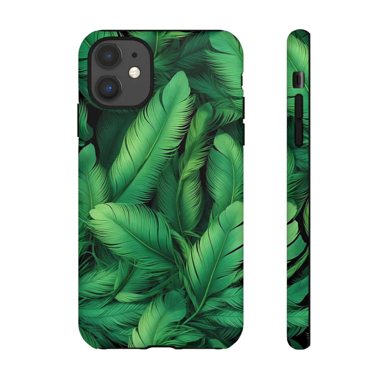 Tough Cases - Tropical Leaf Phone Case, Nature-inspired, Phone Accessory, Gift for Her, Jungle Theme, Eco-Friendly