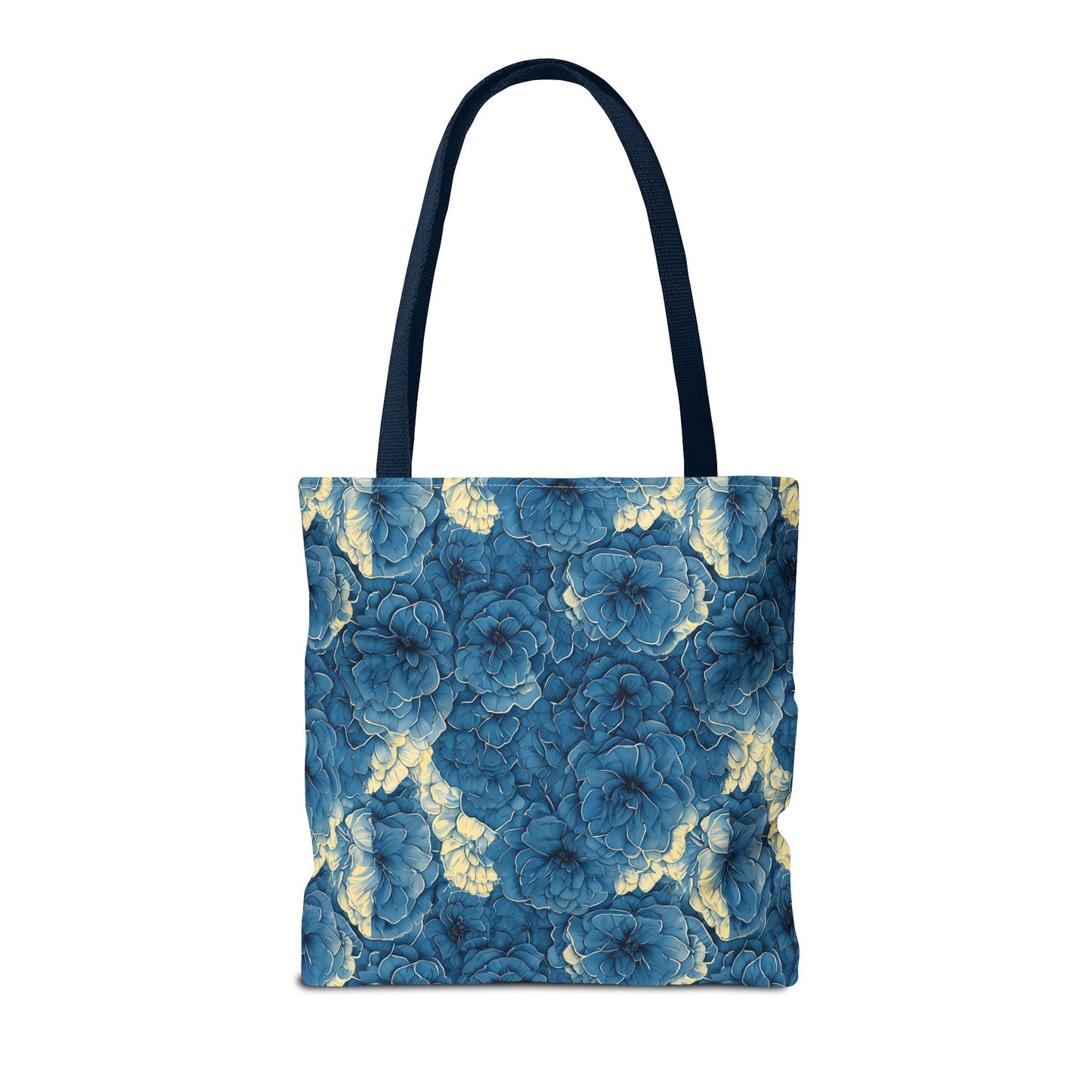 Floral Blue Peony Tote