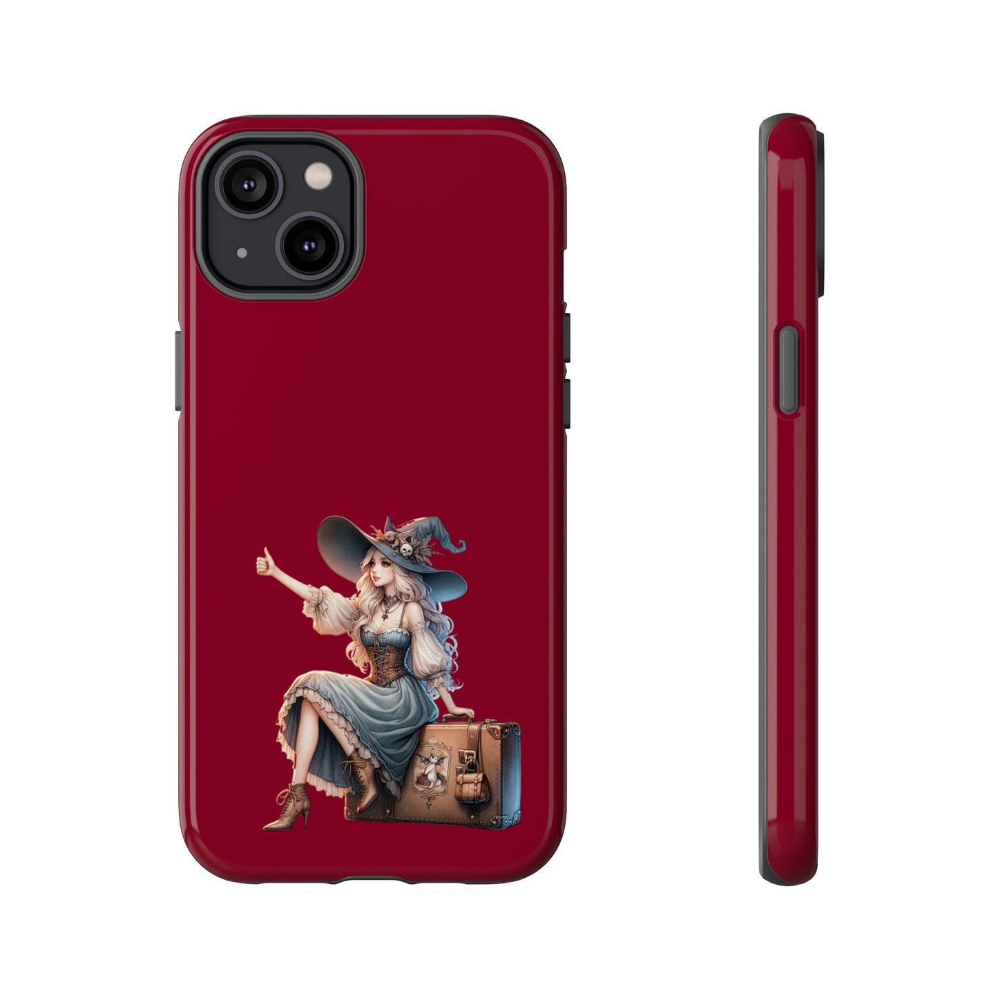 Witchy Phone Case - Magical, Durable - Halloween Gift, Cosplay Accessory, Cute Witch Design