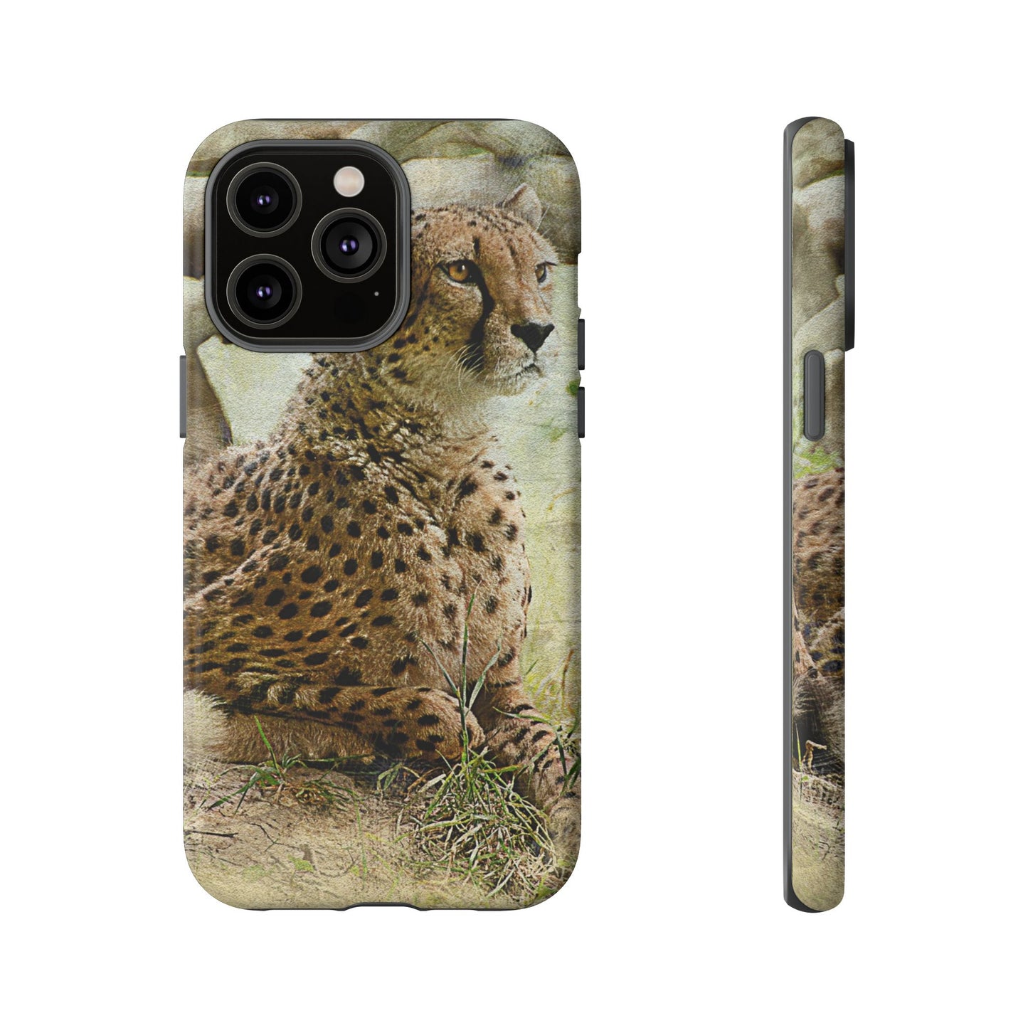 Cheetah Phone Case, Tough Cases, Animal Lover Gift, Wildlife Protection, Eco-Friendly Mobile Cover, Unique Phone Accessory