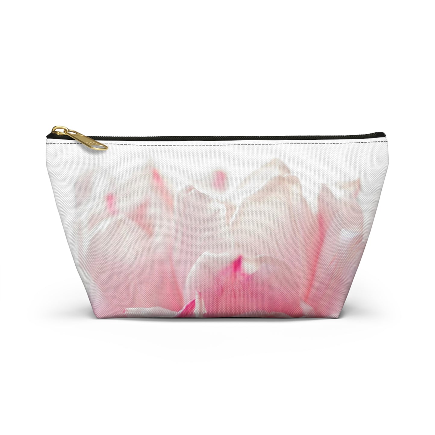 Floral Pink Tulip Accessory Pouch