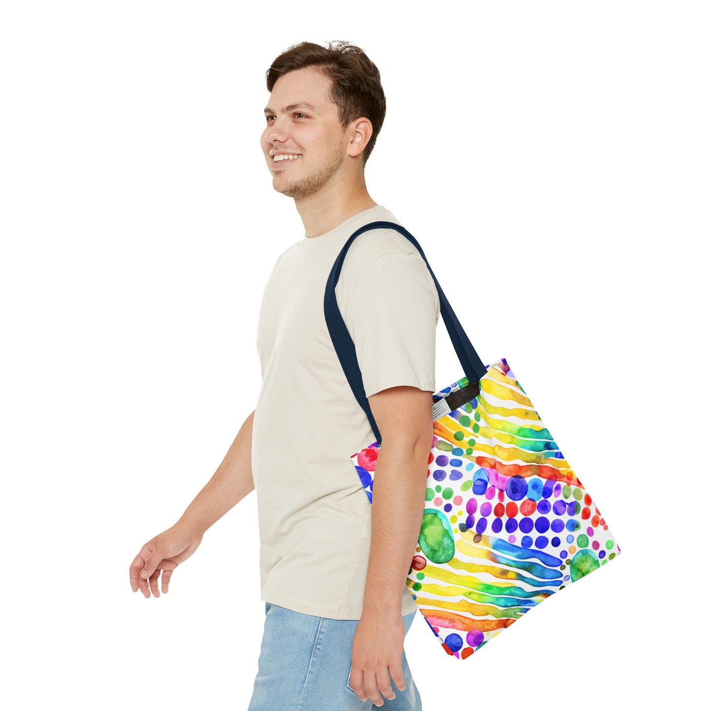 Colorful Abstract Tote Bag, Beach Bag, Shopping Bag, Summer Accessory